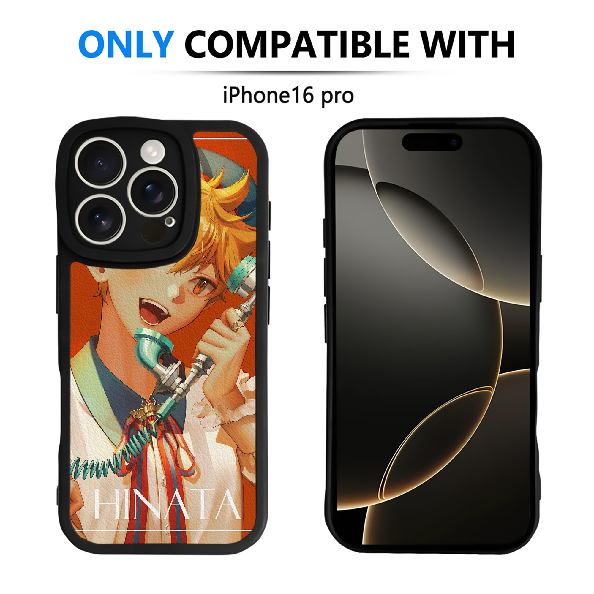 （画像用） ハイキュー!! Haikyu!! 【iPhone 16シリーズ対応】シリコンスマホケース（レザー調） 材質：シリコン